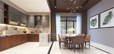 Gợi ý mẫu thiết kế nội thất phòng bếp sang trọng