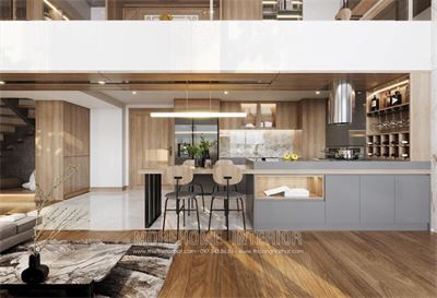 MoreHome giới thiệu đến bạn các mẫu nội thất phòng bếp gỗ công nghiệp đơn giản, hiện đại
