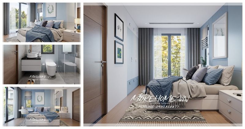 Tab đầu giường gỗ công nghiệp màu trắng có ngăn kéo giúp cất đồ đạc hợp lí trang trí thêm phòng ngủ 